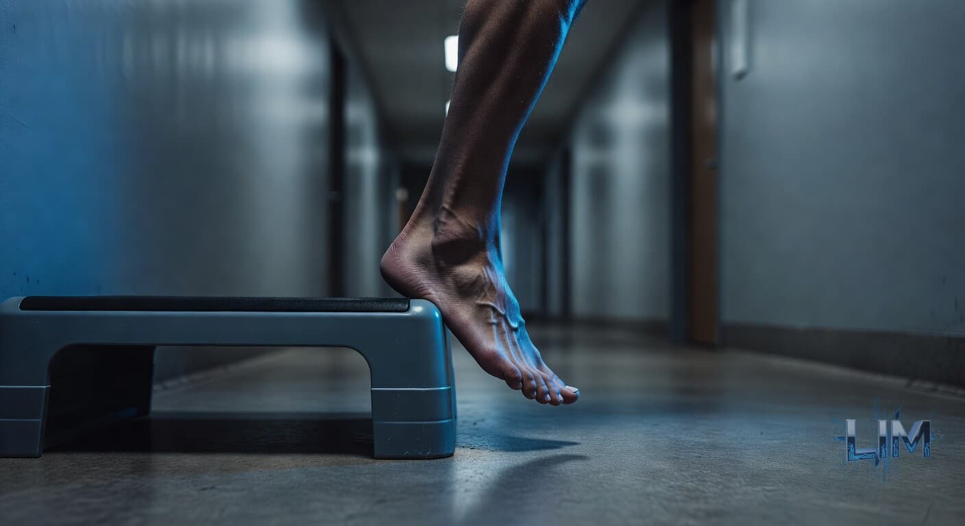 Plantar Fasciitis on Concrete: The Heel-Drop Protocol That Beats Stretching 4.8 to 1
