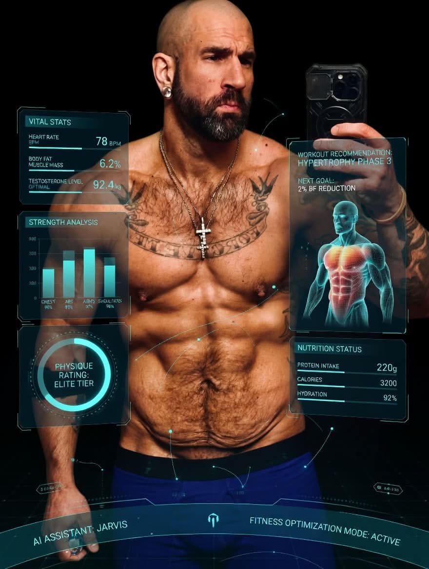 Jake Long fitness transformation result — AI coaching proof of concept